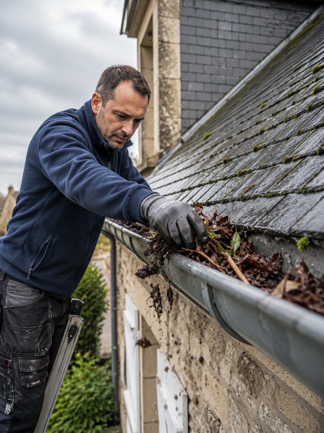 Photo professionnelle illustrant le service Nettoyage gouttières à Lille et dans les Hauts-de-France
